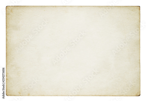 Vintage paper background isolated - (clipping path included) 