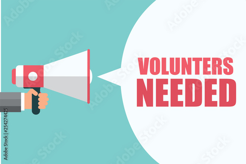 volunters needed vector