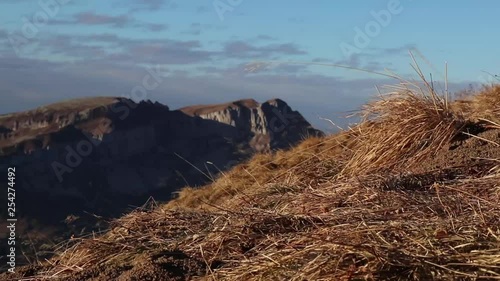 Windy day on the Augstmatthorn in the Bernese Oberland, Switzerland. photo