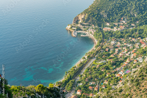 Aerial rural view along the Eze area