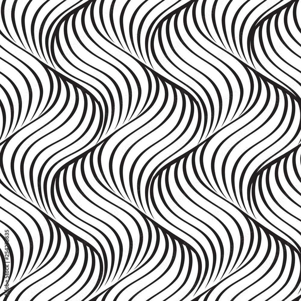 Abstract wavy line seamless pattern Abstract wavy line seamless pattern