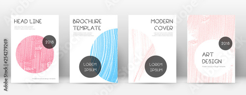 Cover page design template. Trendy brochure layout