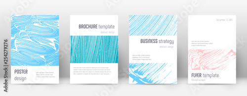 Cover page design template. Minimalistic brochure 