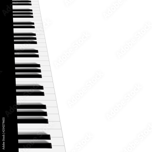 Monochrome Piano Background