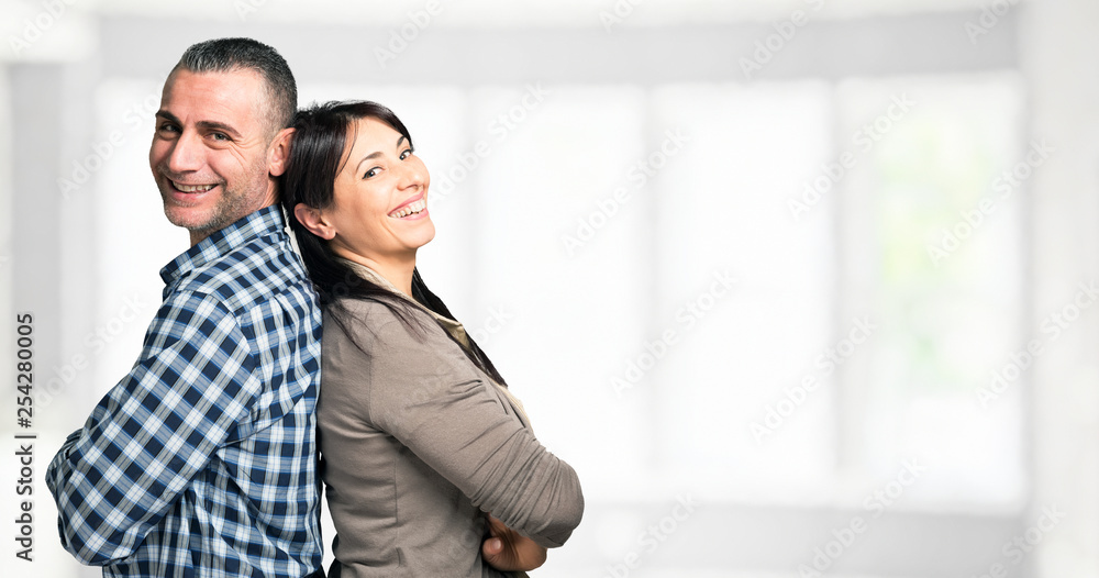 Studio portrait of a married couple Studio portrait of a married couple