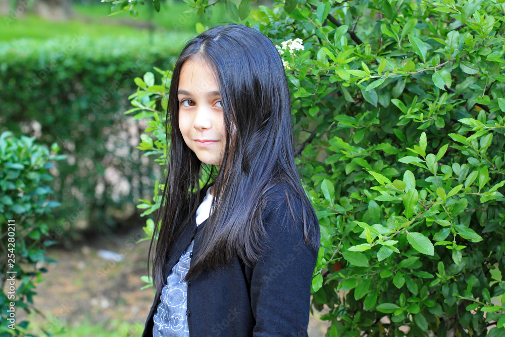 Beautiful little girl posing for session Beautiful little girl posing for session