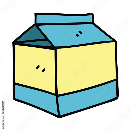 quirky hand drawn cartoon quirky hand drawn carton of juice