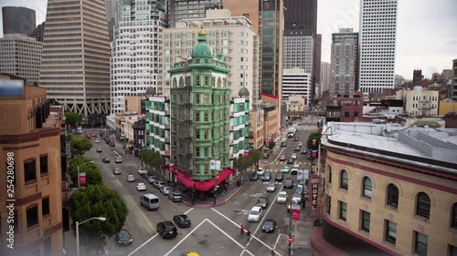 Business Center San Francisco. Aerial View.