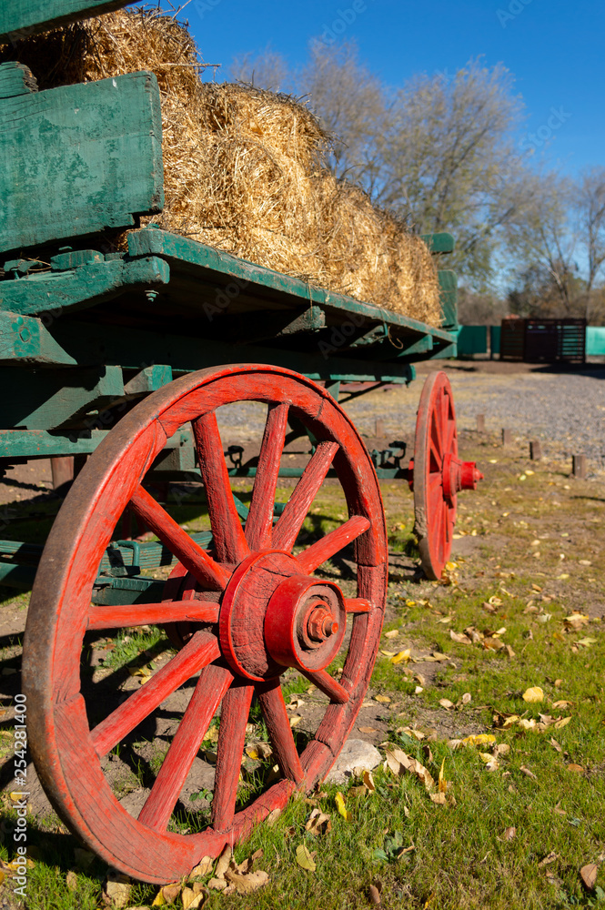 Wooden field wagon