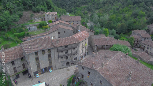 Drone in Beget. Gitona. Catalonia. Spain