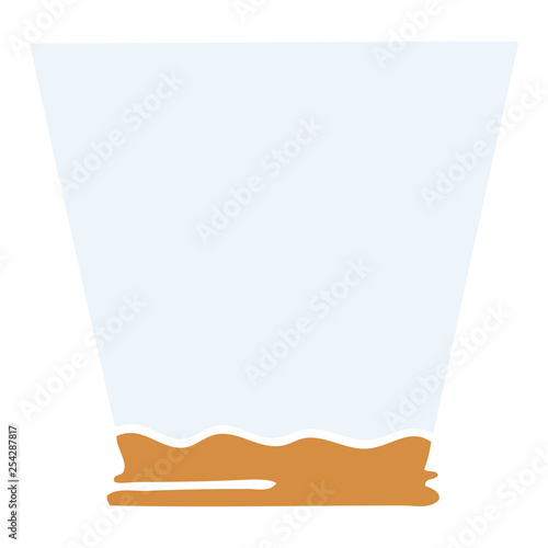 quirky hand drawn cartoon whisky tumbler