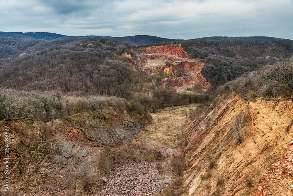 Abandoned Rock Quarry in Fruska Gora from Serbia