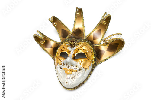 Venetian mask on a white background