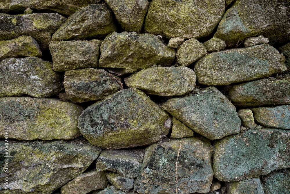 background of an old wall of stones