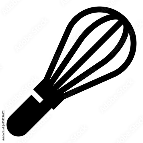 Fotografia, Obraz Kitchen Whisk Vector Icon