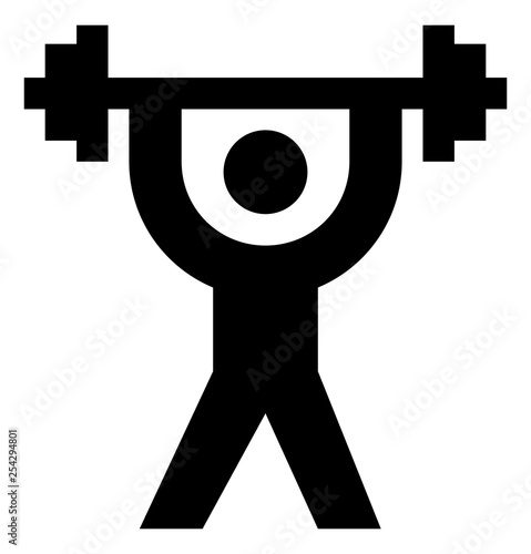 Weight Training Strength Vector Icon