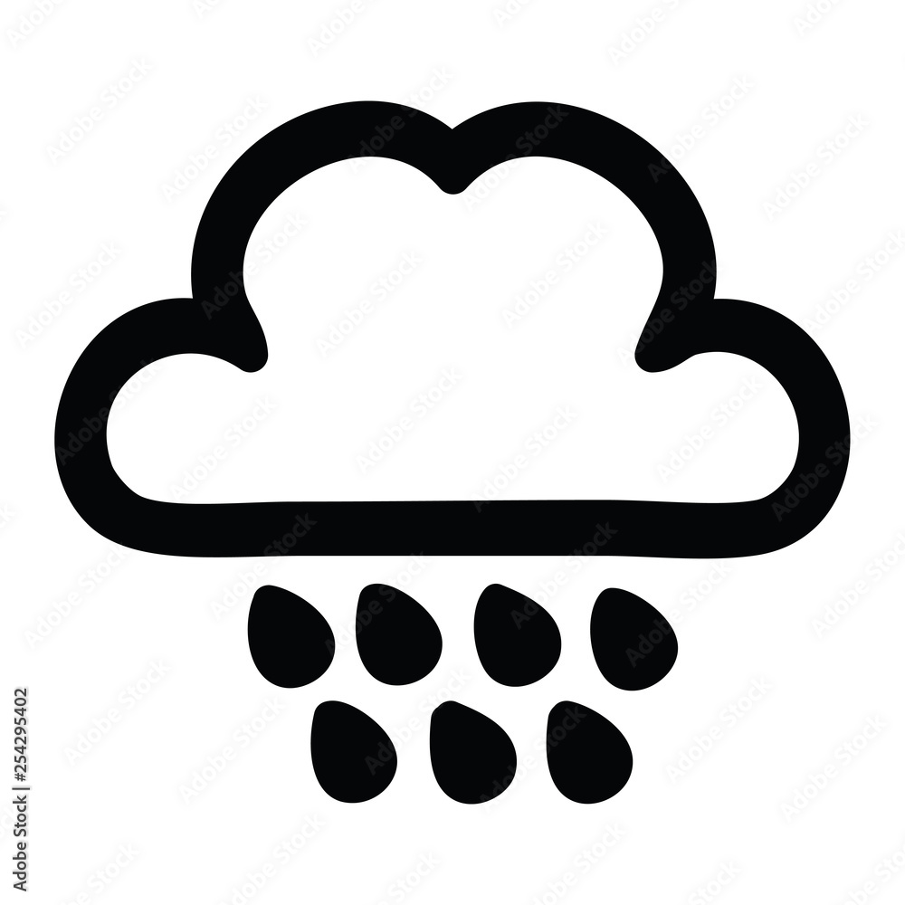 rain cloud icon rain cloud icon