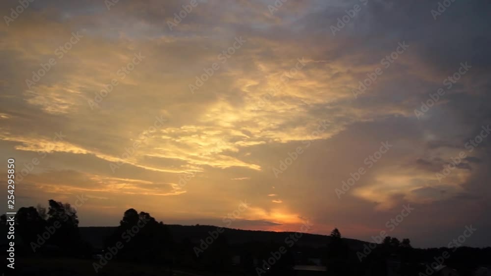 Sunset over Kaapsehoop, small town in South Africa. Sunset over Kaapsehoop, small town in South Africa.
