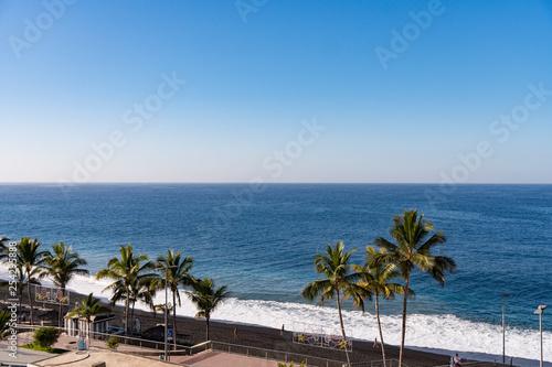 The beach of Puerto Naos ( Los Llanos de Aridane ) at La Palma / Canary Islands
