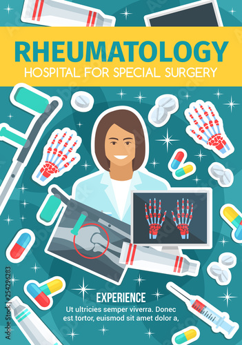 Hospital medical service of rheumatology doctor