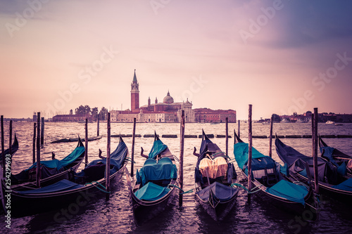 Venetian Boats sunset