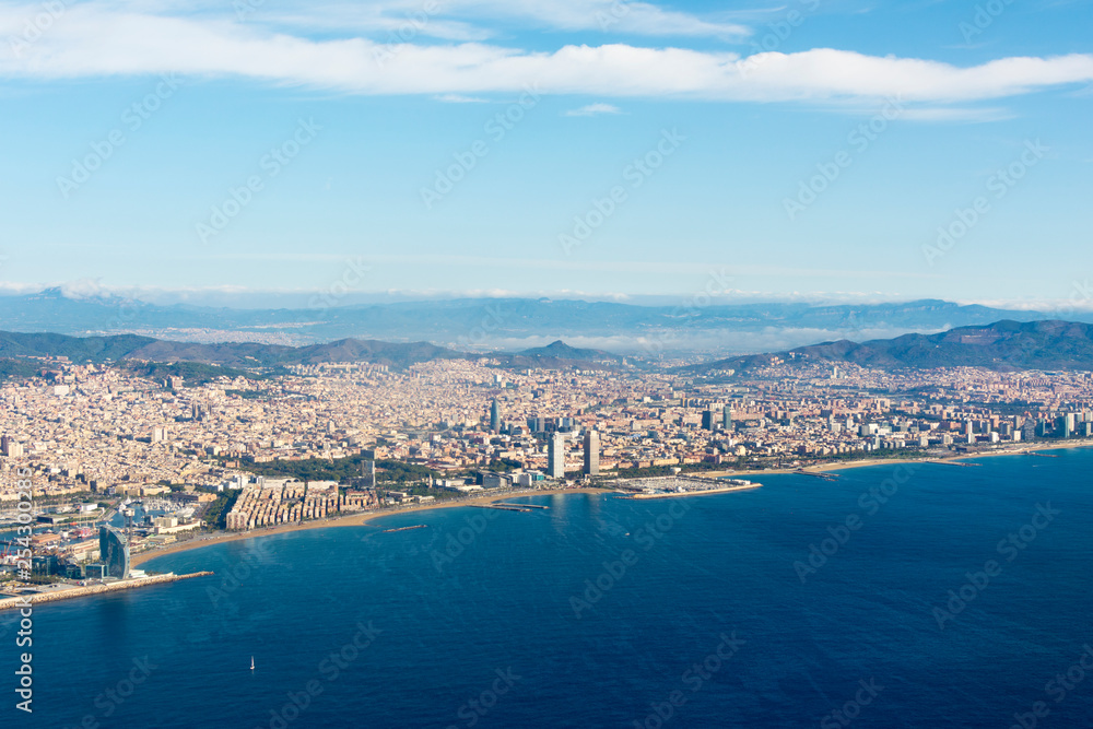 Barcelona aereal view