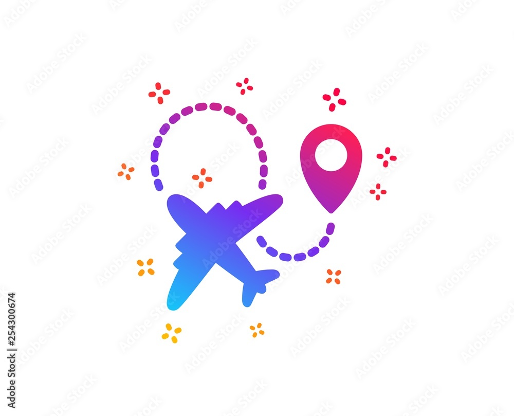 Airplane icon. Plane flight transport sign. Aircraft symbol. Dynamic shapes. Gradient design airplane icon. Classic style. Vector Airplane icon. Plane flight transport sign. Aircraft symbol. Dynamic shapes. Gradient design airplane icon. Classic style. Vector