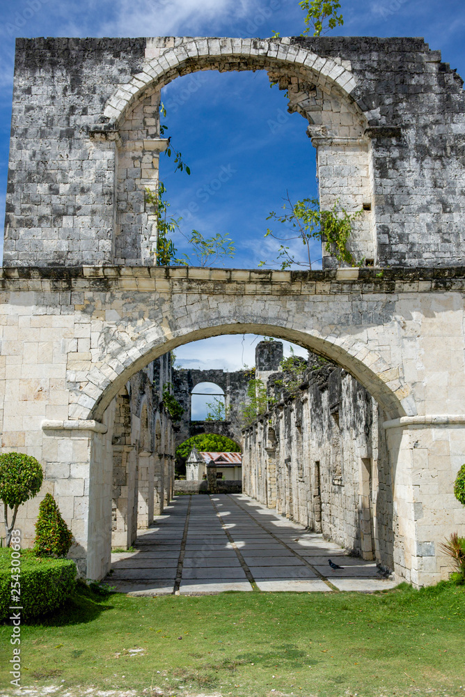 Historic ruins of old fort in Cebu Philippines