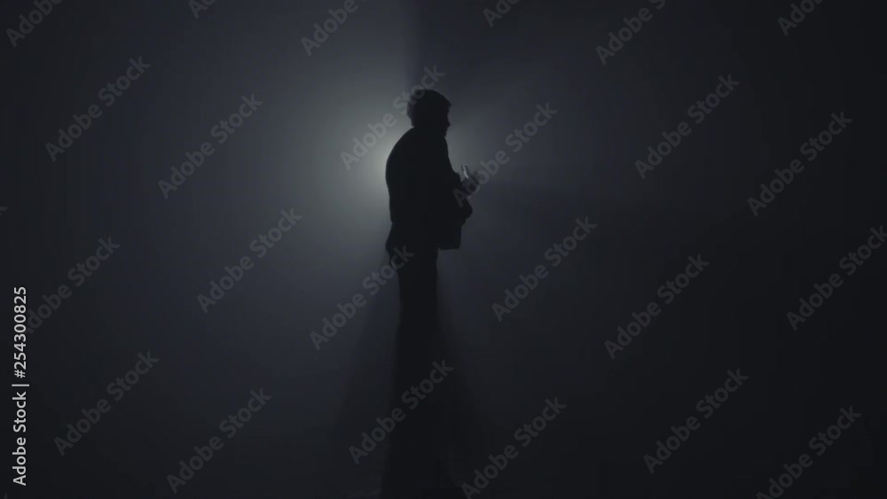 Guitar player, silhouette Guitar player, silhouette