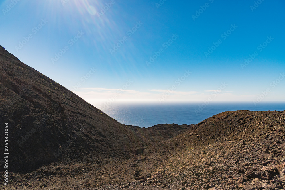 Landscape at the Teneguía volcano near Los Canarios ( Region Fuencaliente de La Palma ) at La Palma / Canary Islands