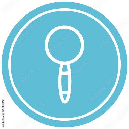 Wallpaper Mural magnifying glass circular icon Torontodigital.ca