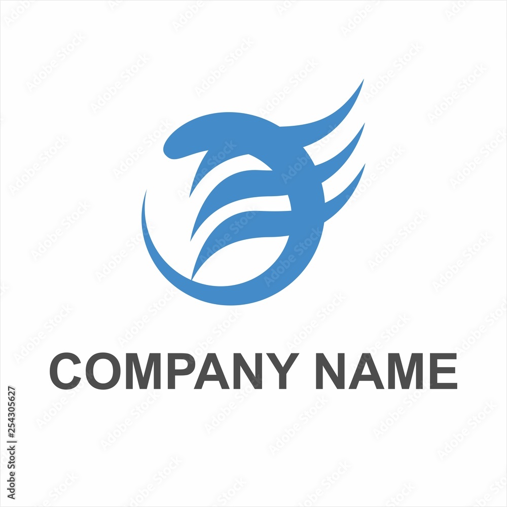 wind flow and water symbol logo wind flow and water symbol logo