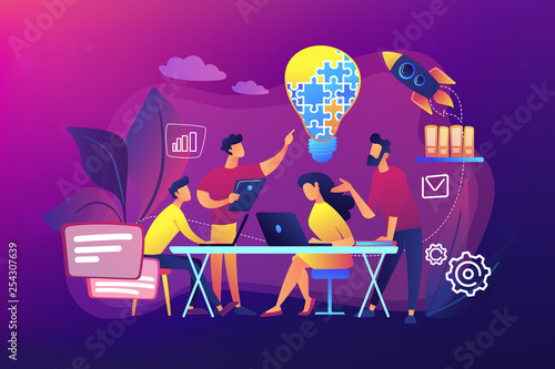 Collaboration concept vector illustration.