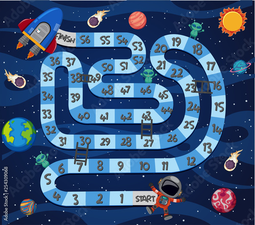 A space maze game template