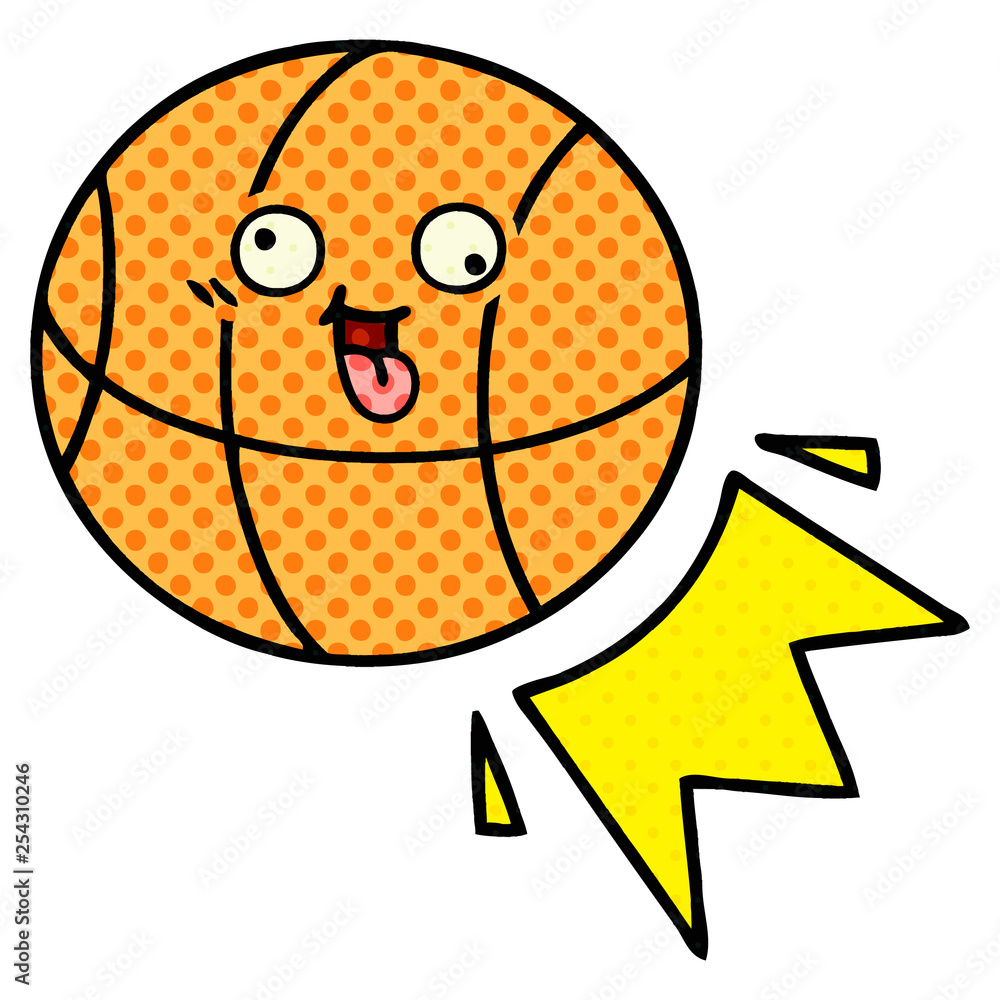 comic book style cartoon basketball comic book style cartoon basketball