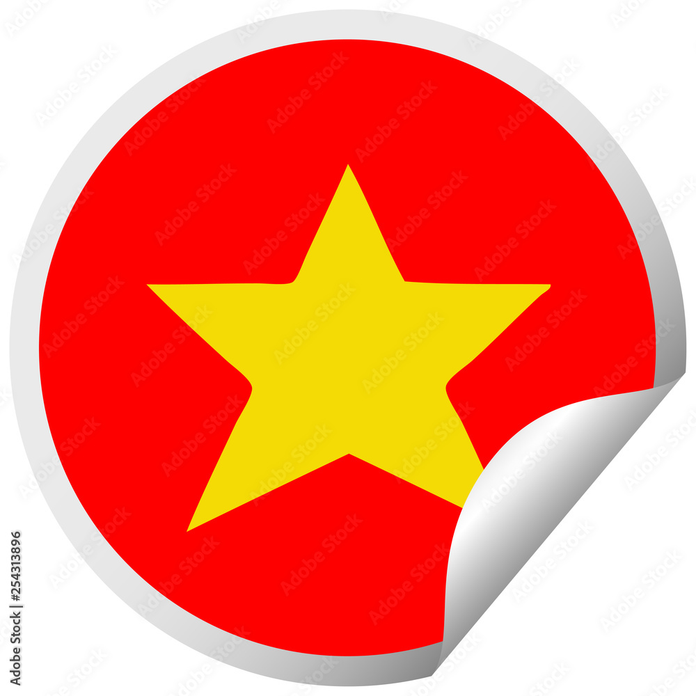 circular peeling sticker cartoon gold star circular peeling sticker cartoon gold star