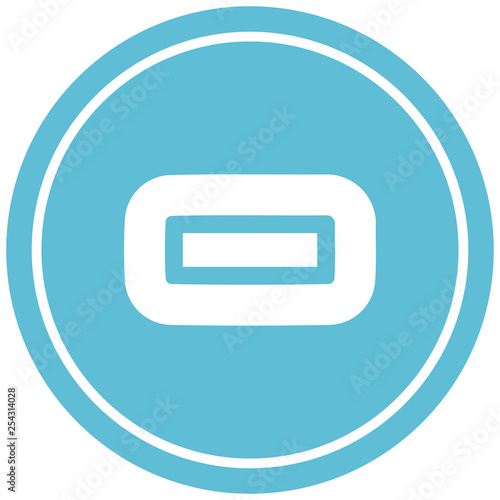 subtraction symbol circular icon