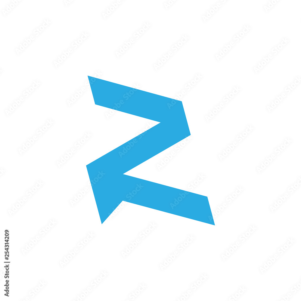 letters z simple geometric line logo vector letters z simple geometric line logo vector