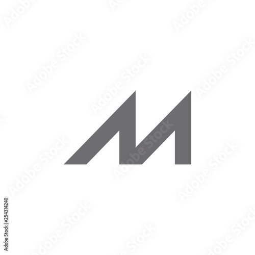 Free Download letter m simple geometric arrows line logo vector - GFXLoad