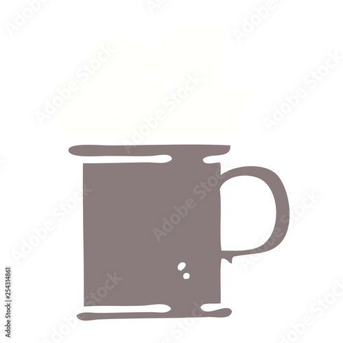 quirky hand drawn cartoon tankard of beer