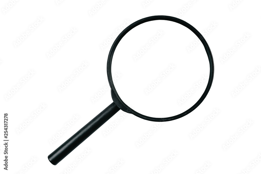 Magnifying glass isolated on the white background. Magnifying glass isolated on the white background.