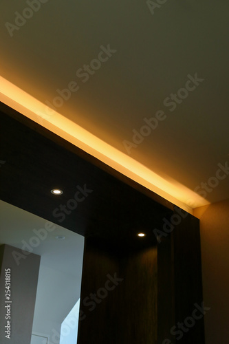 downlight of led warm light interior decoration in home