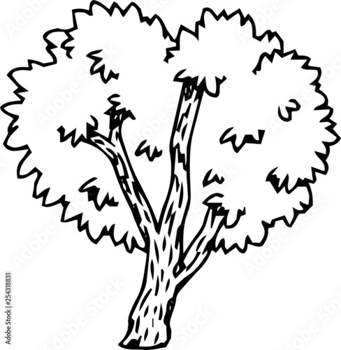 Rough sketch of tree