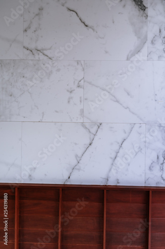 White marble texture in natural patterned for background and design