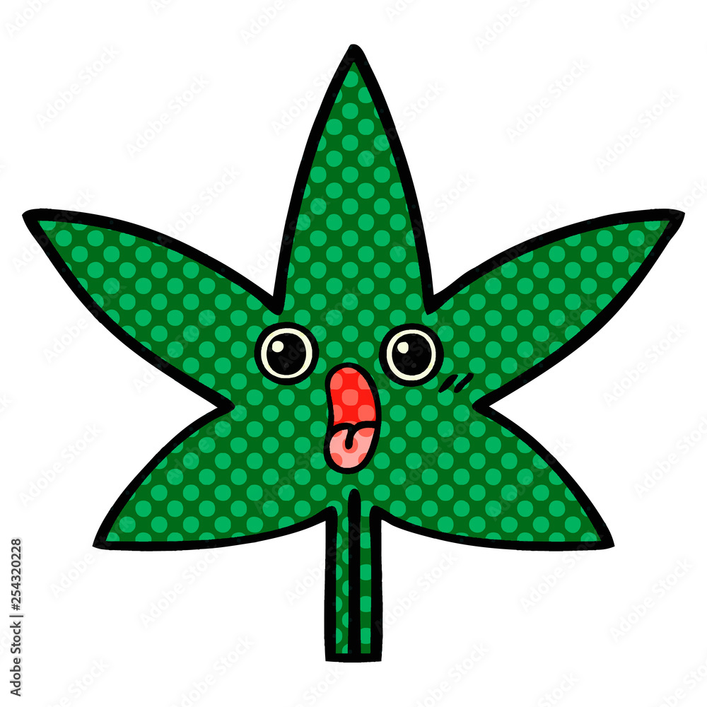 comic book style cartoon marijuana leaf comic book style cartoon marijuana leaf