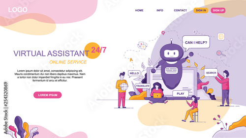 Design for Virtual Assistant Website Online