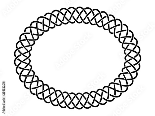 Black and white celtic brai...