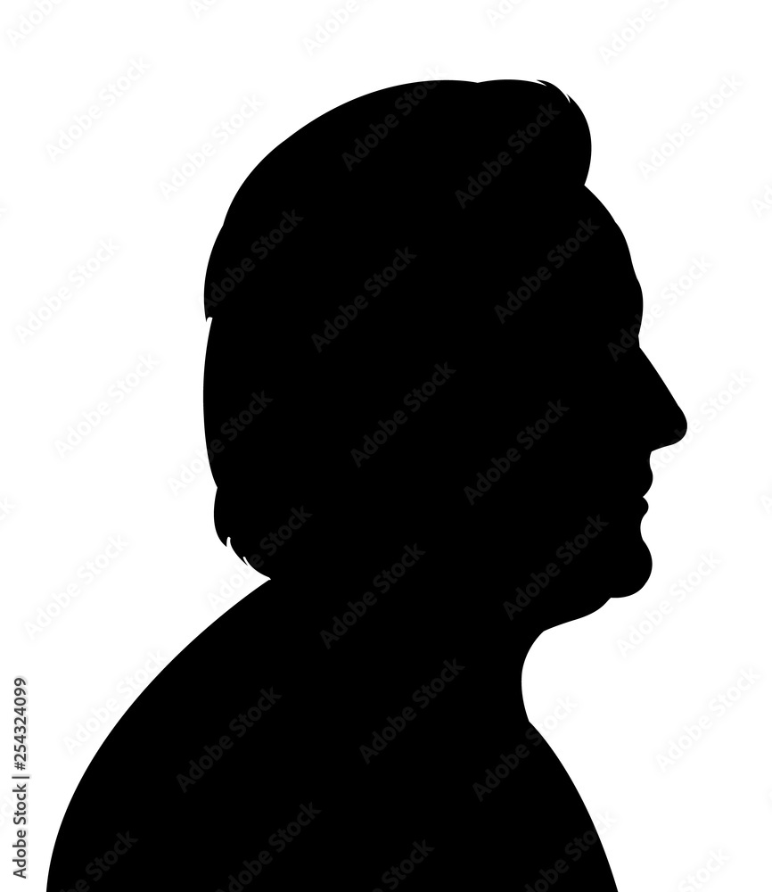 a woman head silhouette vector a woman head silhouette vector