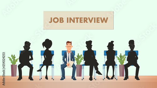 Candidate Shadow in Queue Wait for Job Interview