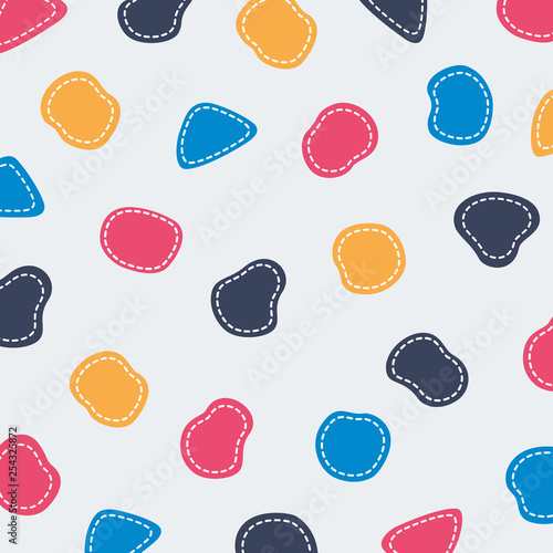 Abstract colorful shape pattern cute line background. You can use this for colors shapes design, cover, style heading.
